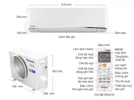 Máy lạnh Panasonic Inverter 1.5 Hp CU/CS-XU12UKH-8 1