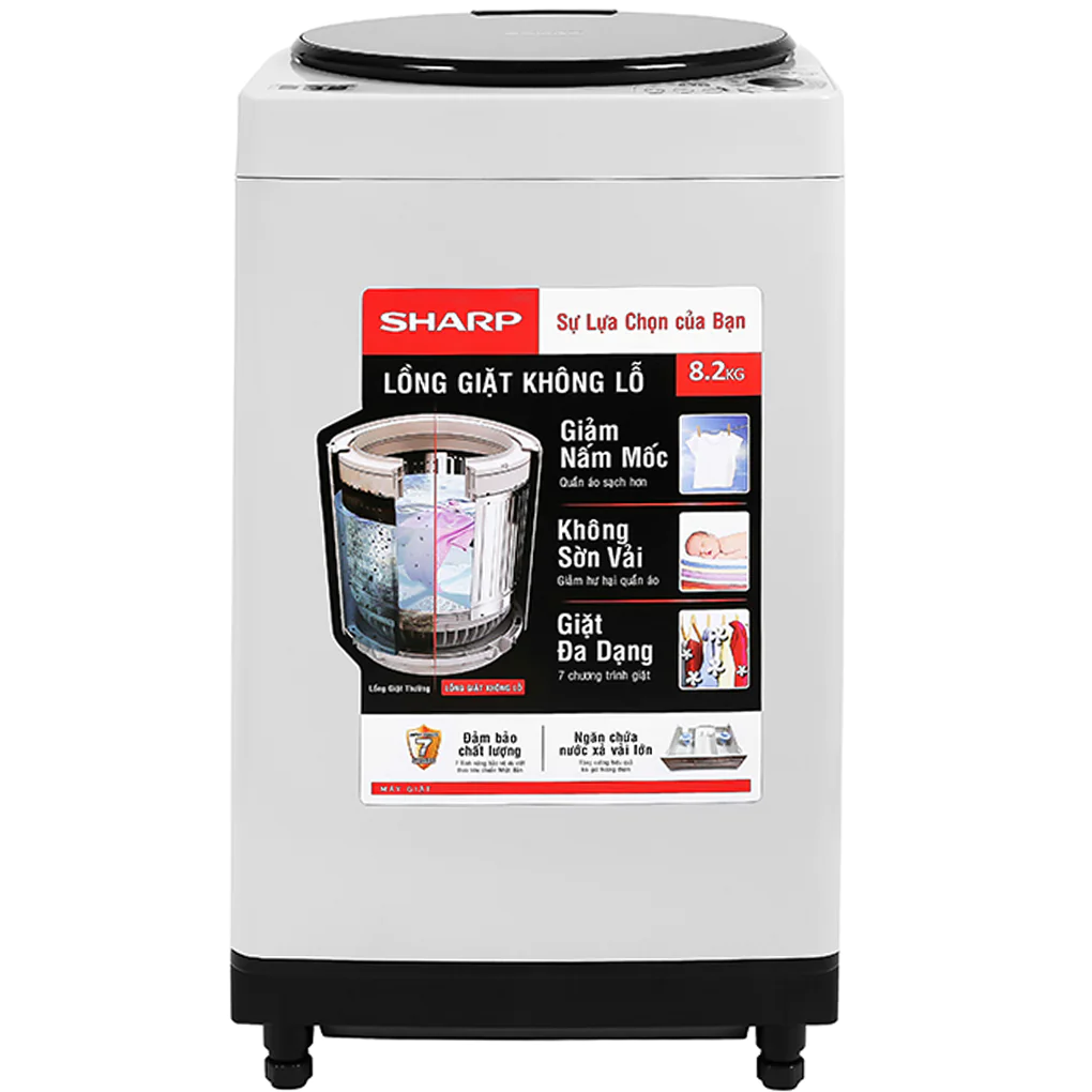 Máy Giặt Sharp 8.2 Kg ES-W82GV-H