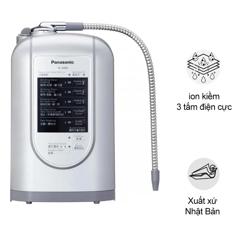 Máy lọc nước điện giải ion kiềm Panasonic TK-AS45 - Nhật Bản