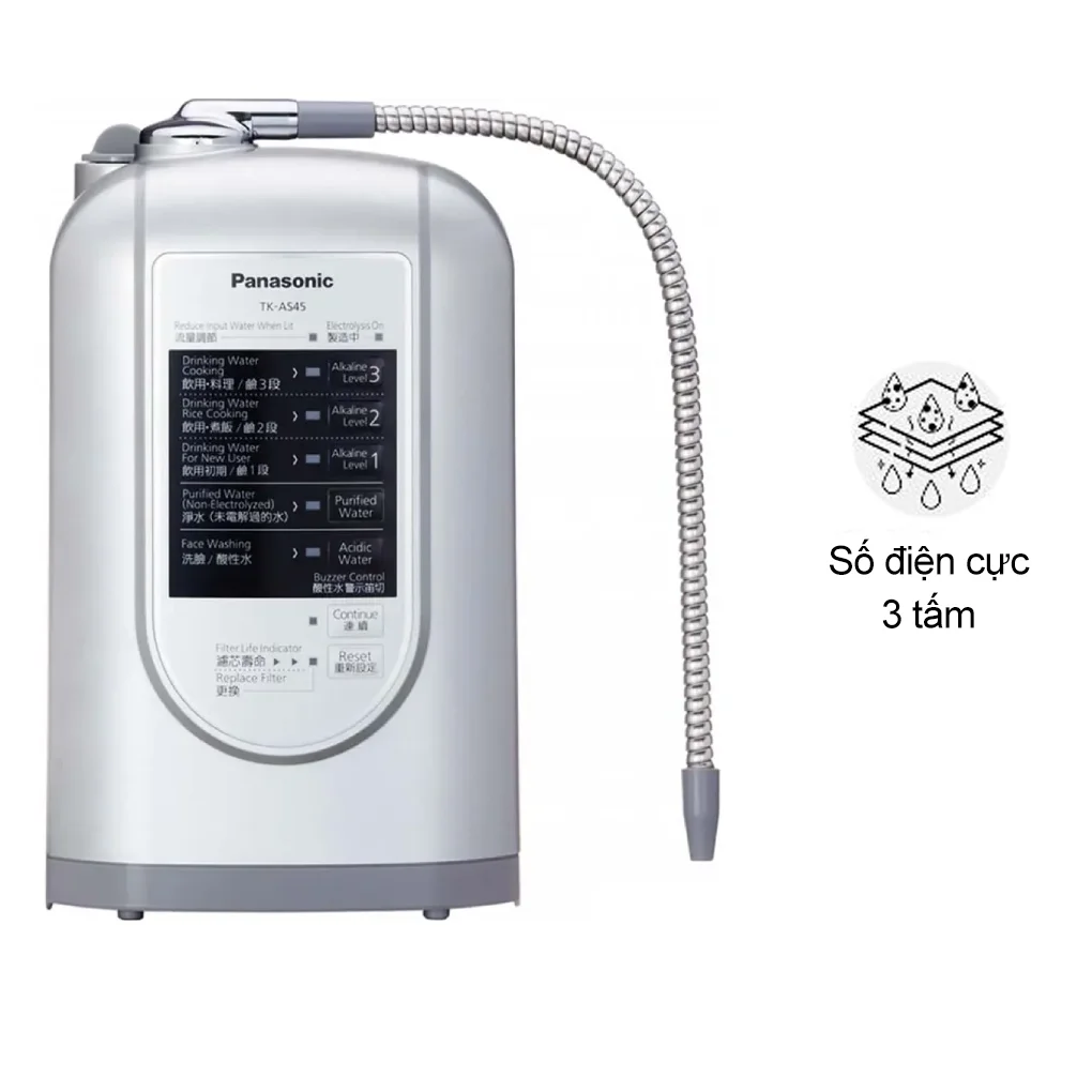 Máy lọc nước điện giải ion kiềm Panasonic TK-AS45 - Nhật Bản