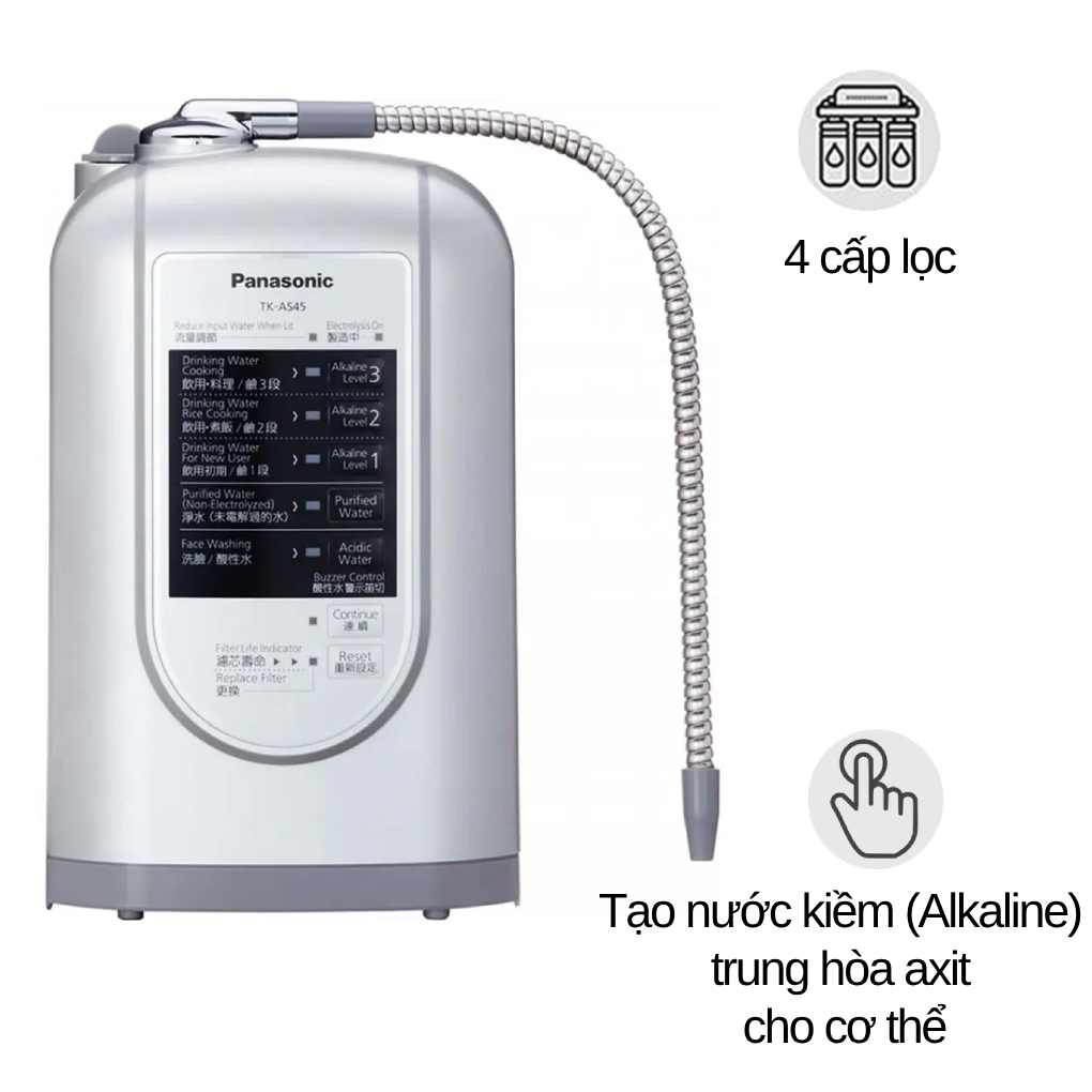 Máy lọc nước điện giải ion kiềm TK-AS45 - Nhật Bản