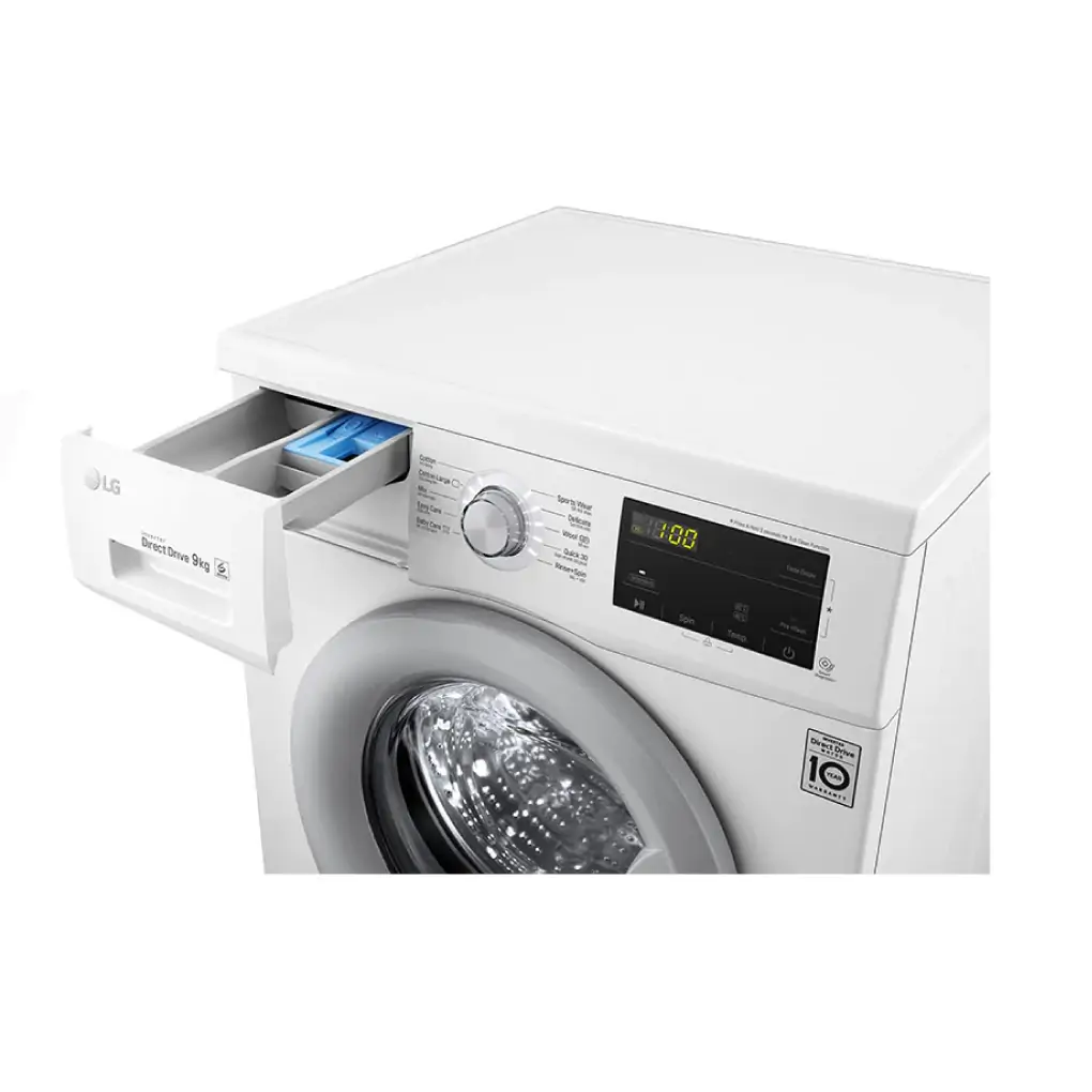 Máy Giặt LG Inverter 9 Kg FM1209N6W 9