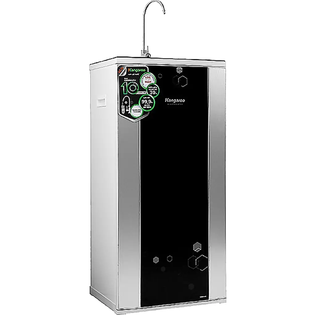 Máy lọc nước R.O nước mặn, nước lợ Kangaroo KG3500A VTU Black 10 lõi