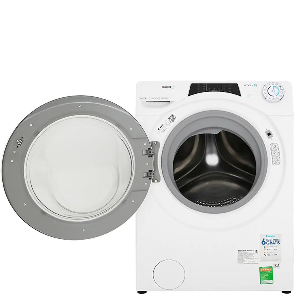 Máy Giặt Sấy Candy Inverter 9/6 Kg ROW 4966DWHC / 1-S 1