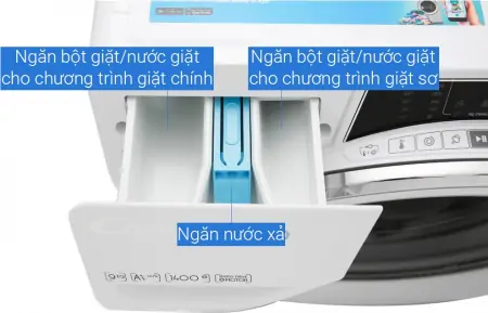 Máy Giặt Sấy Candy Inverter 9/6 Kg ROW 4966DWHC / 1-S 3