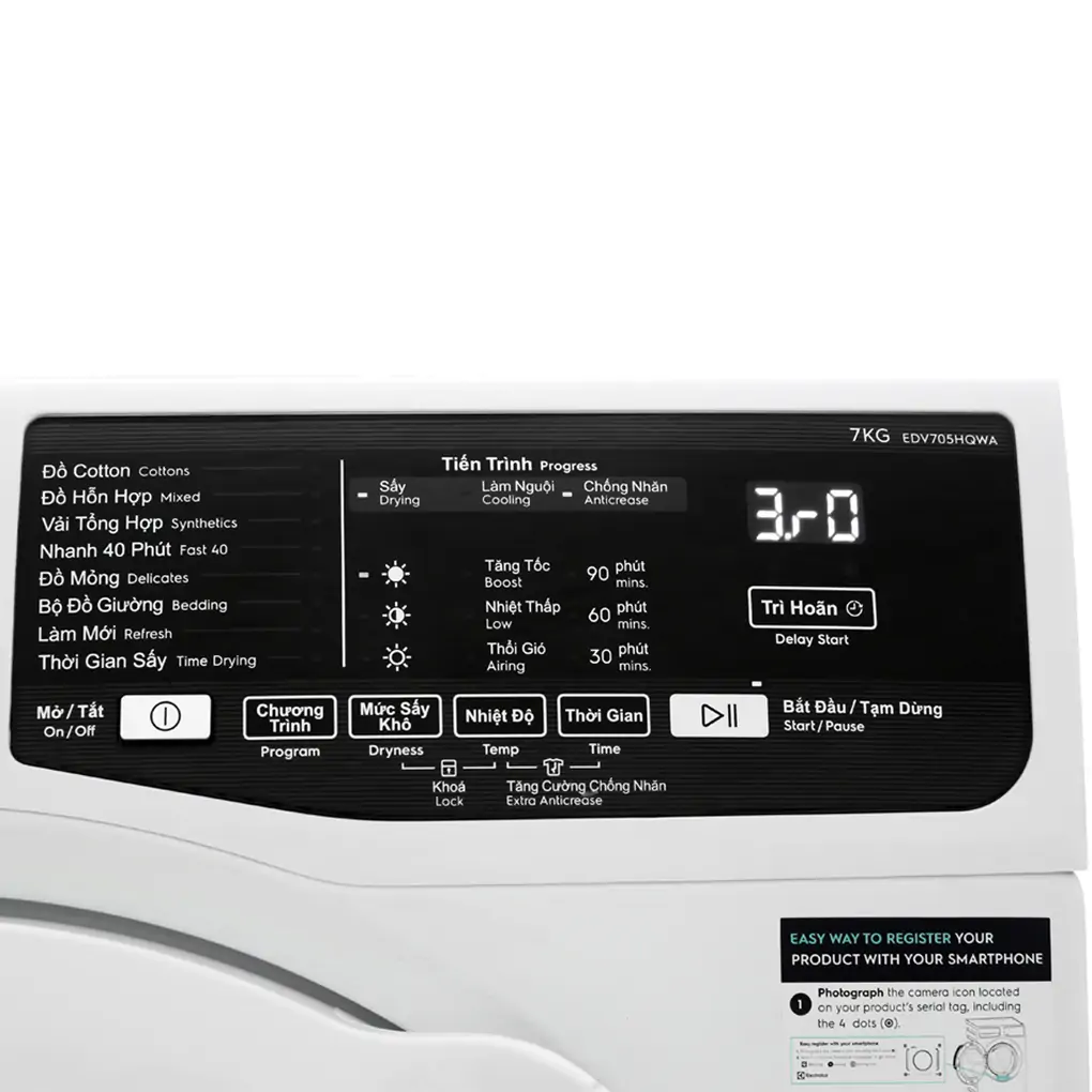 Máy Sấy Electrolux 7 Kg EDV705HQWA 2