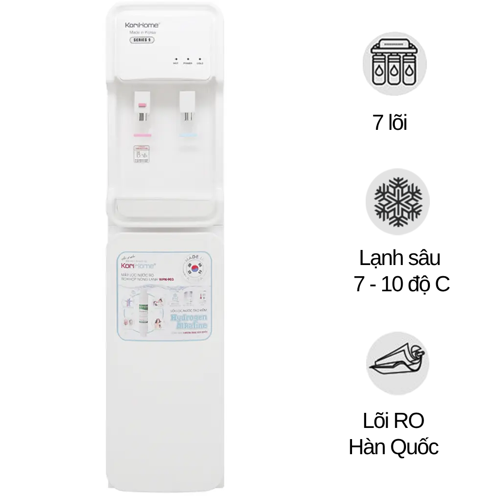 Máy lọc nước nóng lạnh WPK-903 7 lõi
