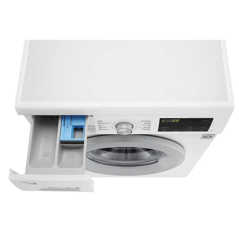 Máy Giặt LG Inverter 8 Kg FM1208N6W 12