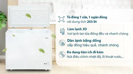 Tủ Đông Aqua 203 Lít AQF-C3001S 0