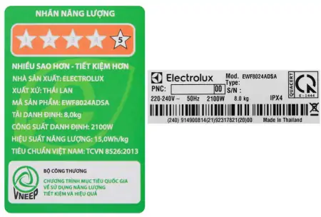 Máy Giặt Electrolux 8 Kg EWF8024ADSA 3