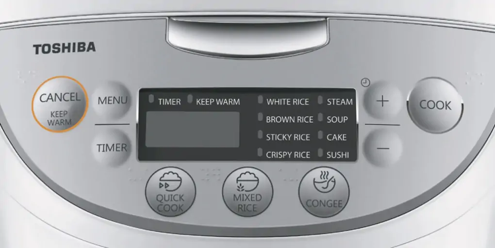 Nồi Cơm Điện Tử Toshiba RC-10DH2PV(W) 1 Lít 2
