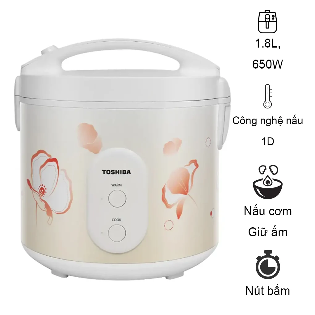 Nồi Cơm Điện Toshiba RC-18JE2VN(O) 1.8 lít