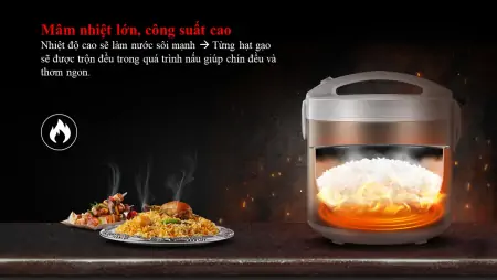 Nồi Cơm Điện Toshiba RC-18JE2VN(O) 1.8 lít 5