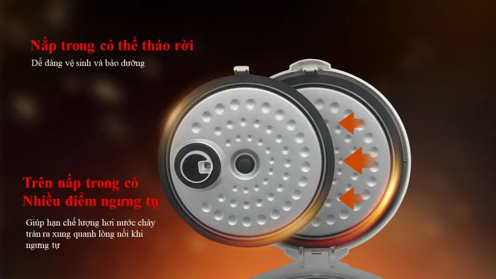 Nồi Cơm Điện Toshiba RC-18JE2VN(O) 1.8 lít 8