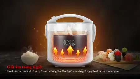 Nồi Cơm Điện Toshiba RC-10JE2VN(O) 1 lít 6