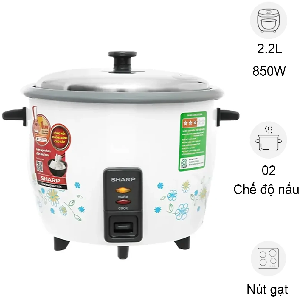 Nồi Cơm Điện Sharp KSH-228SNV-SF 2.2 lít