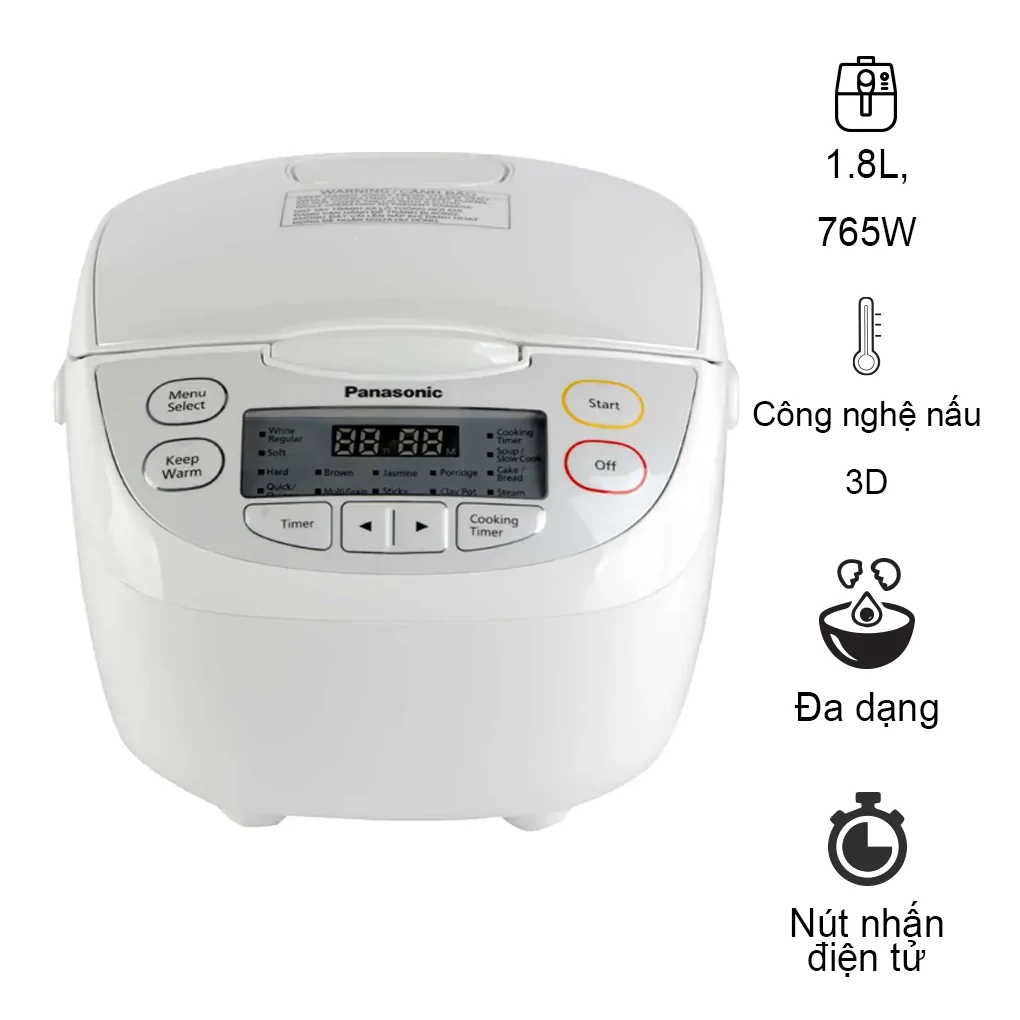 Nồi Cơm Điện Panasonic SR-CL188WRA 1.8 lít
