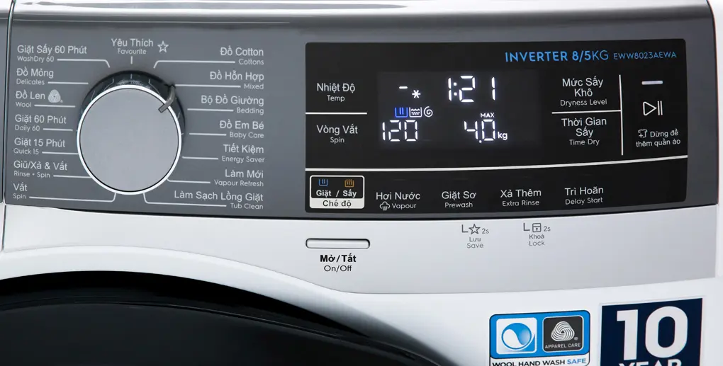 Máy Giặt Sấy Electrolux Inverter 8/5 Kg EWW8023AEWA 1