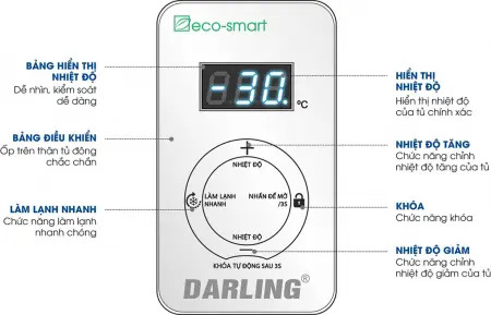 Tủ Đông Darling Smart Inverter 1700 Lít DMF-1579ASI 2