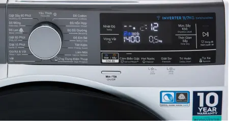 Máy Giặt Sấy Electrolux Inverter 11/7 Kg EWW1141AEWA 2