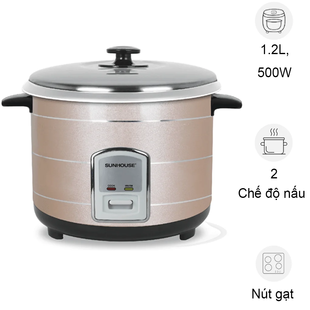 Nồi Cơm Điện Sunhouse SHD8105 1.2 Lít