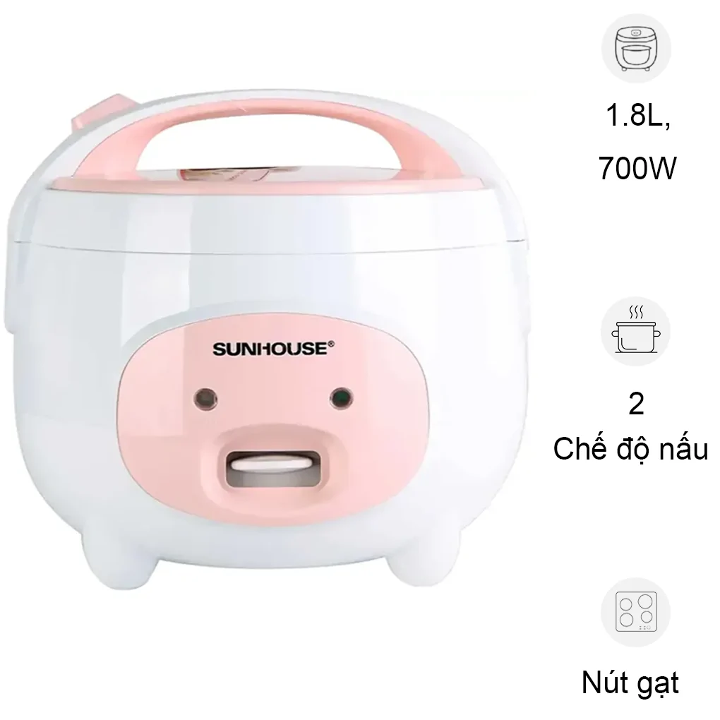 Nồi Cơm Điện SHD8607W 1.8 Lít