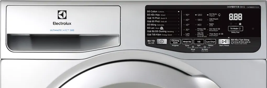 Máy Giặt Electrolux Inverter 8.0 Kg EWF8025CQSA 3
