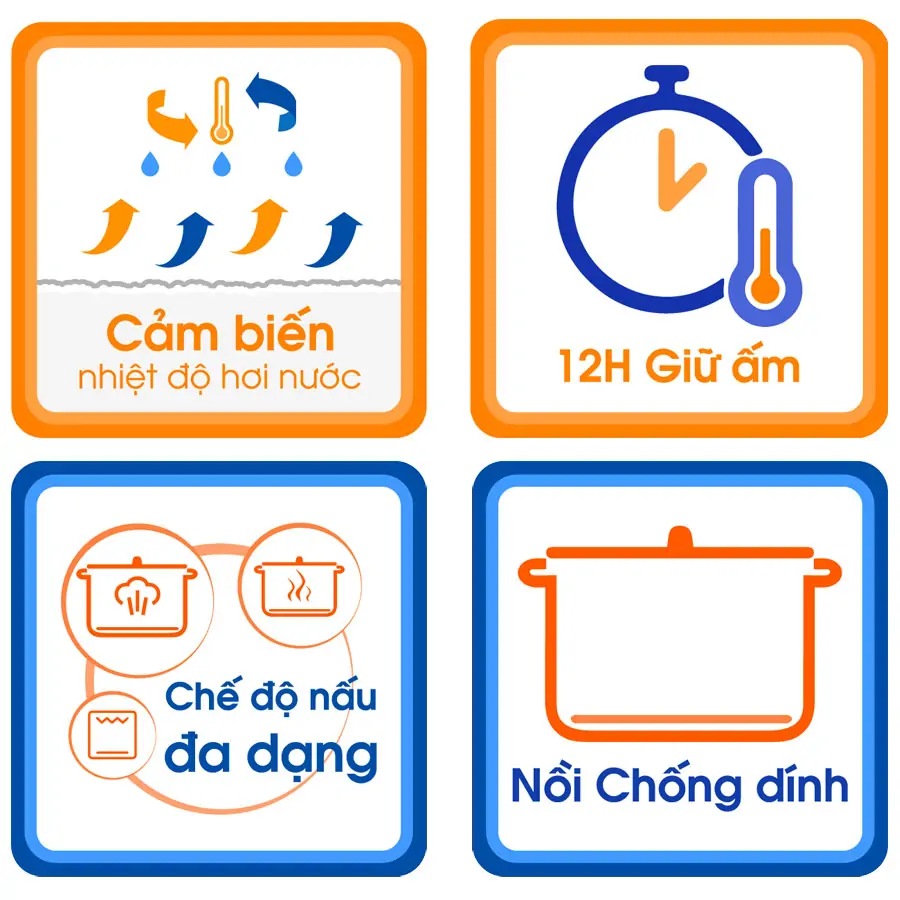 Nồi Cơm Điện Tử Sharp KS-COM186EV-GL 1.8 lít 3