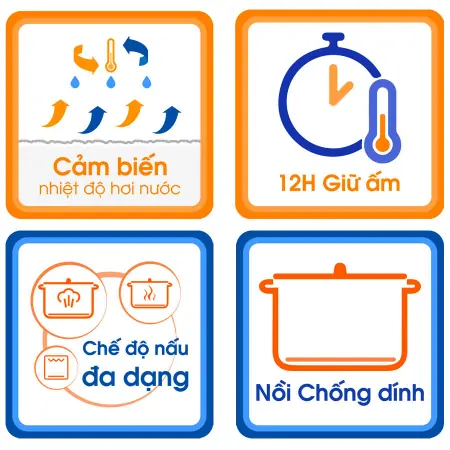 Nồi Cơm Điện Tử Sharp KS-COM186EV-GL 1.8 lít 3