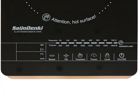 Bếp hồng ngoại đơn Saijo denki SD-102 1800W 1