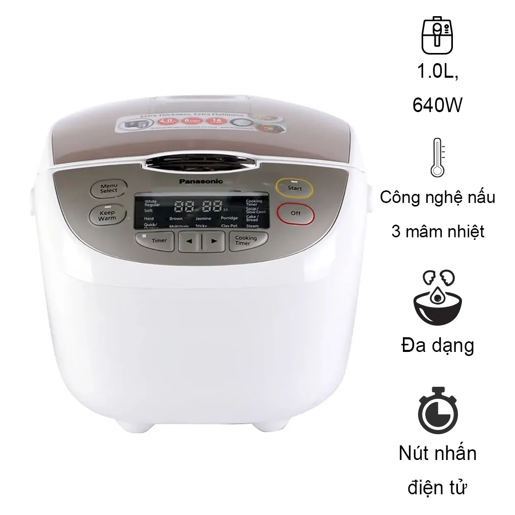 Nồi Cơm Điện Panasonic SR-CP108NRA 1 lít