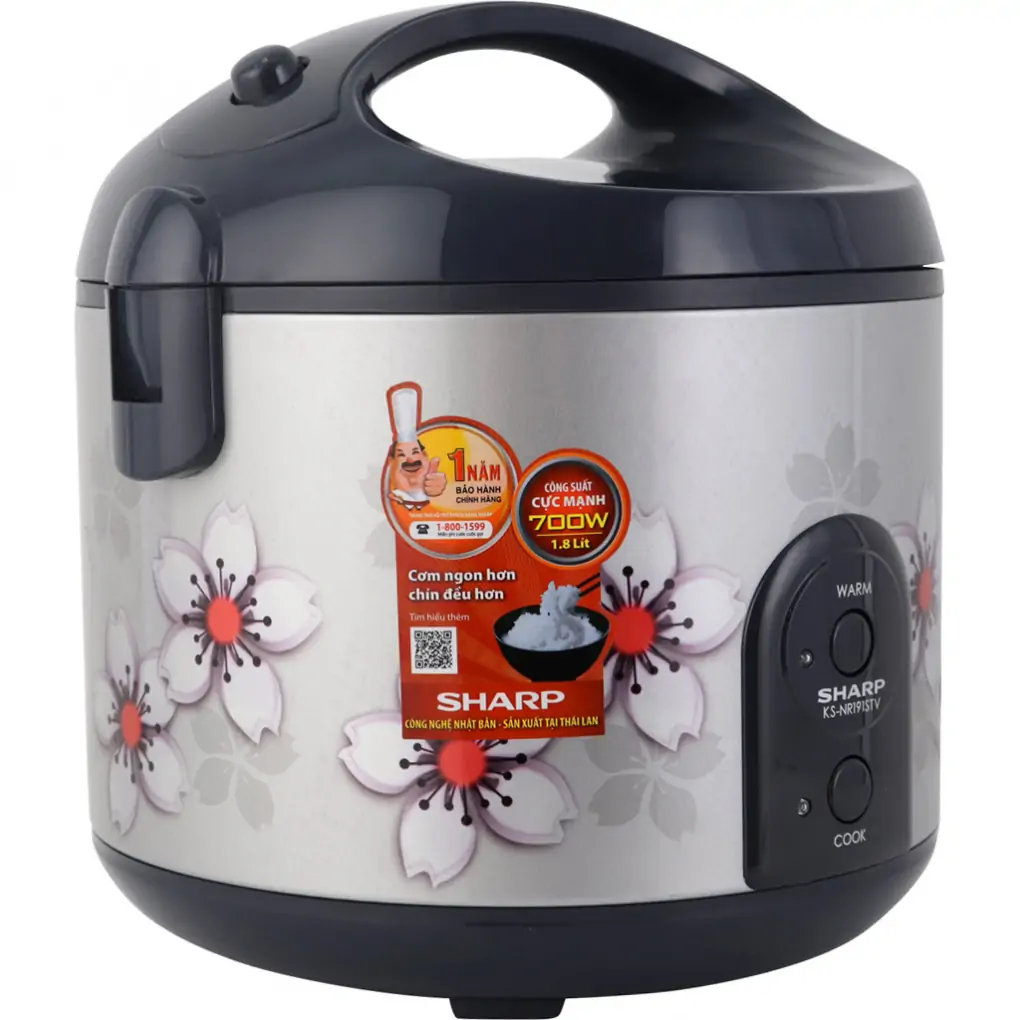 Nồi Cơm Điện Sharp KS-NR191STV "SS" 1.8 Lít
