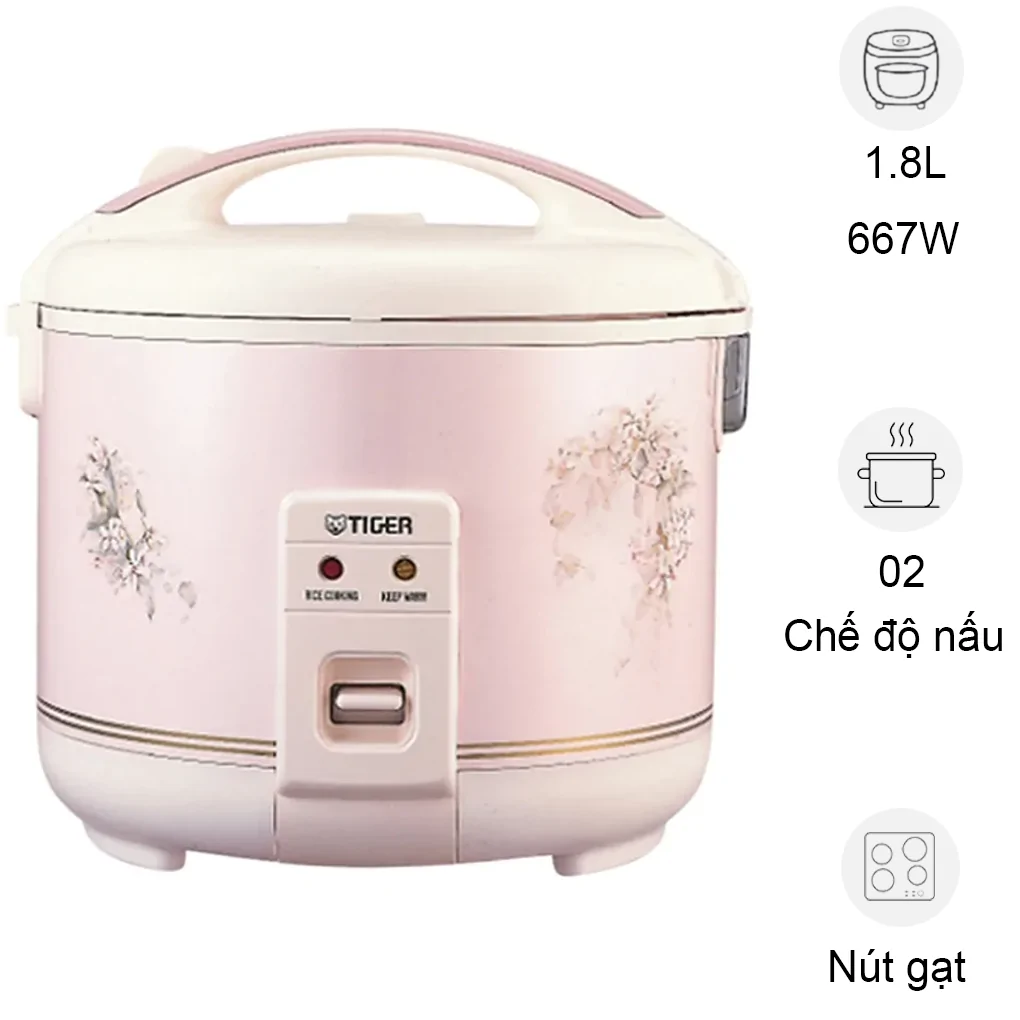 Nồi Cơm Điện Tiger JNP-1800 1.8 Lít Hồng - Nhật Bản