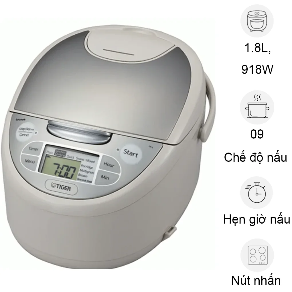 Nồi Cơm Điện Tử JAX-S18W 1.8 Lít - Nhật Bản