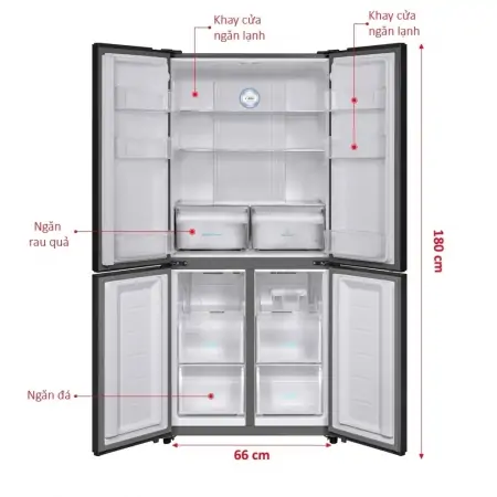 Tủ Lạnh Aqua Inverter 456 Lít AQR-IG525AM (GB) 3