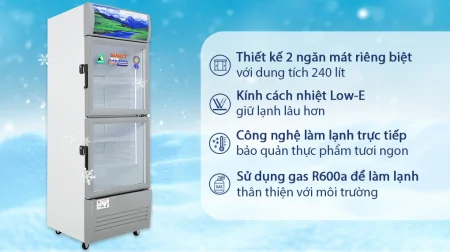 Tủ Mát Sanaky 240 Lít VH-308WL 0
