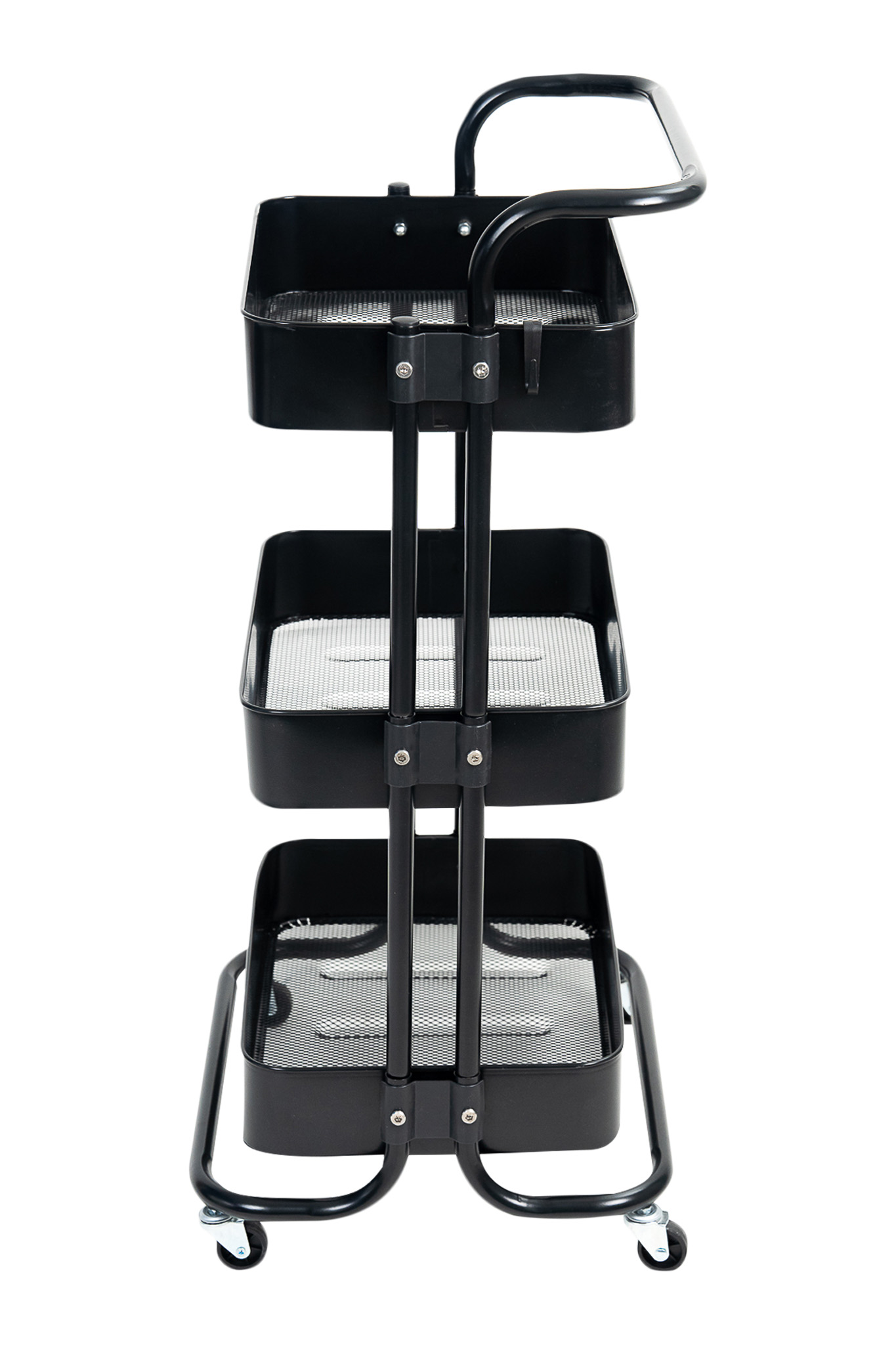 Kệ Xếp 3 Tầng Kim Loại Có Bánh Xe ECOSF3 Đen 1