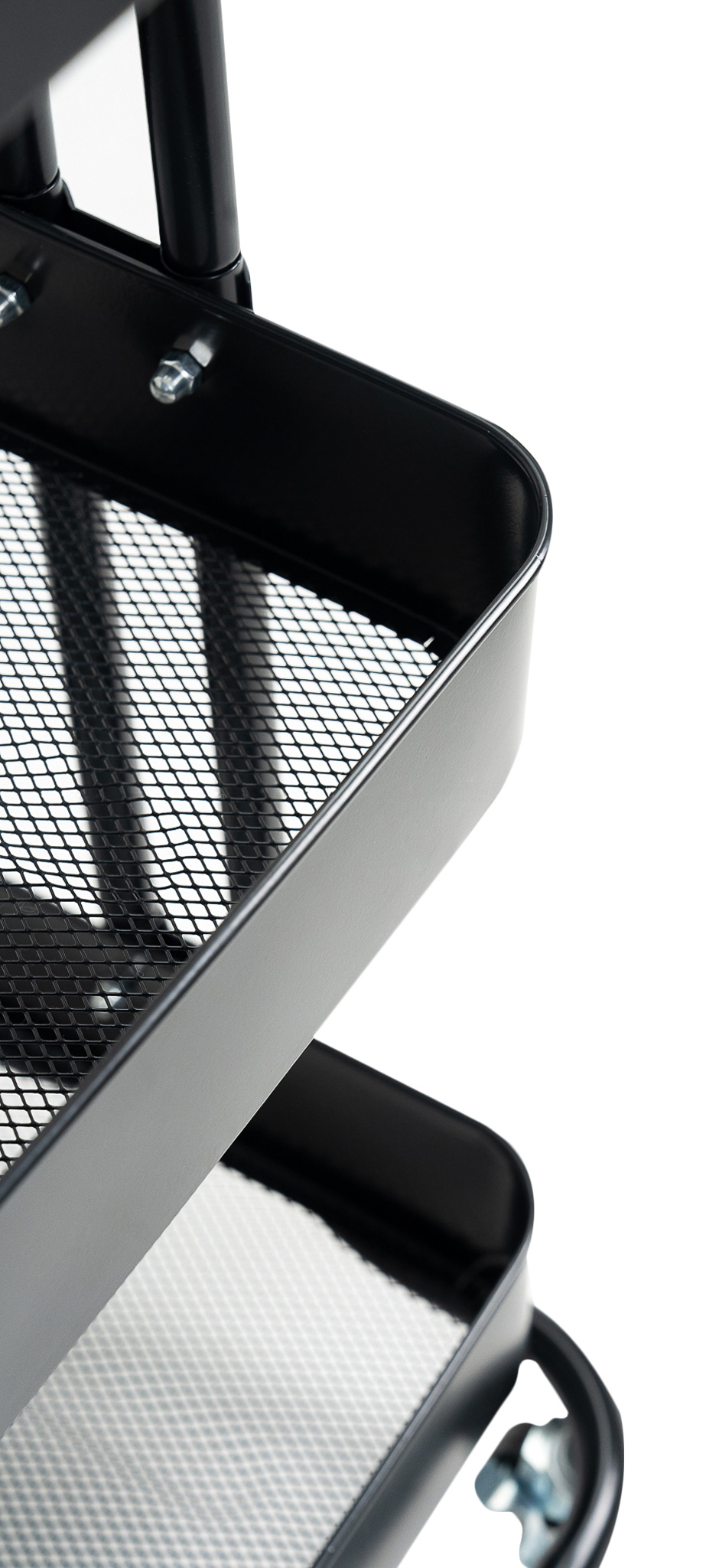 Kệ Xếp 3 Tầng Kim Loại Có Bánh Xe ECOSF3 Đen 4