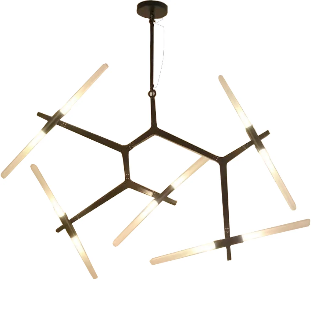 Đèn Treo Trần Thủy Tinh ECODL9 Đen