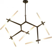 Đèn Treo Trần Thủy Tinh ECODL9 Đen