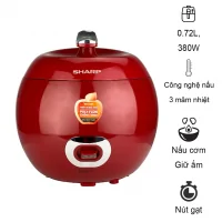Nồi Cơm Điện Sharp KS-A08V-RD 0.72 lít