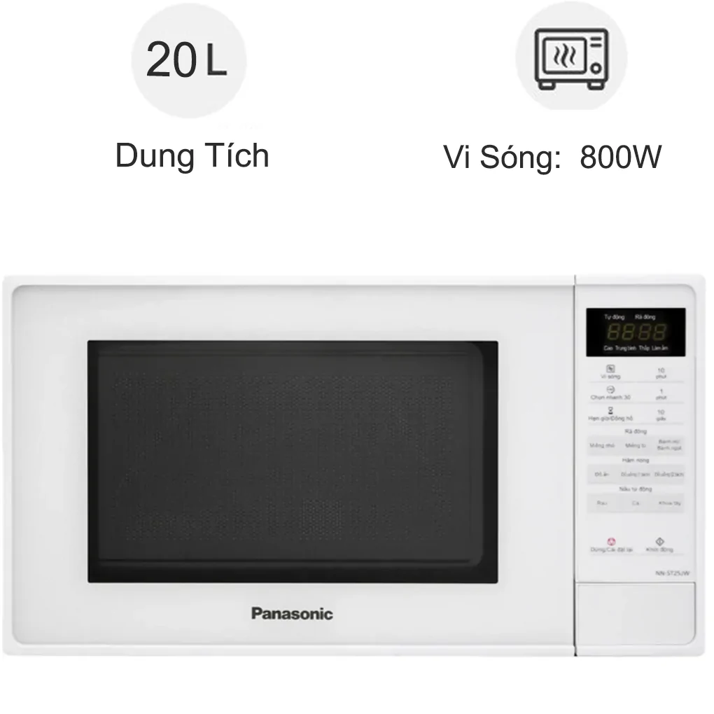 Lò vi sóng Panasonic NN-ST25JWYUE 20 lít (Sản phẩm trưng bày)