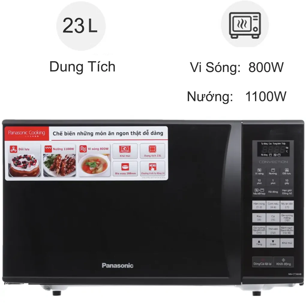 Lò vi sóng NN-CT36HBYUE 23 lít