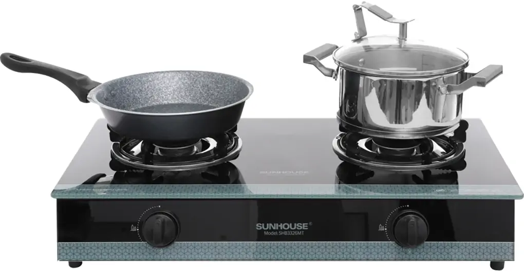 Bếp gas đôi mặt kính Sunhouse SHB3326MT 0
