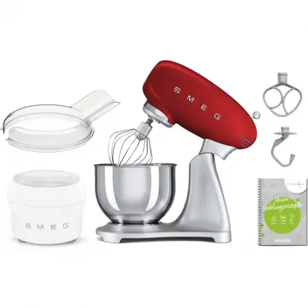 Máy trộn Smeg SMF02RDEU, màu đỏ 800W 4