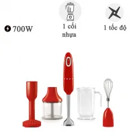 Máy xay cầm tay Smeg HBF02RDEU 700W