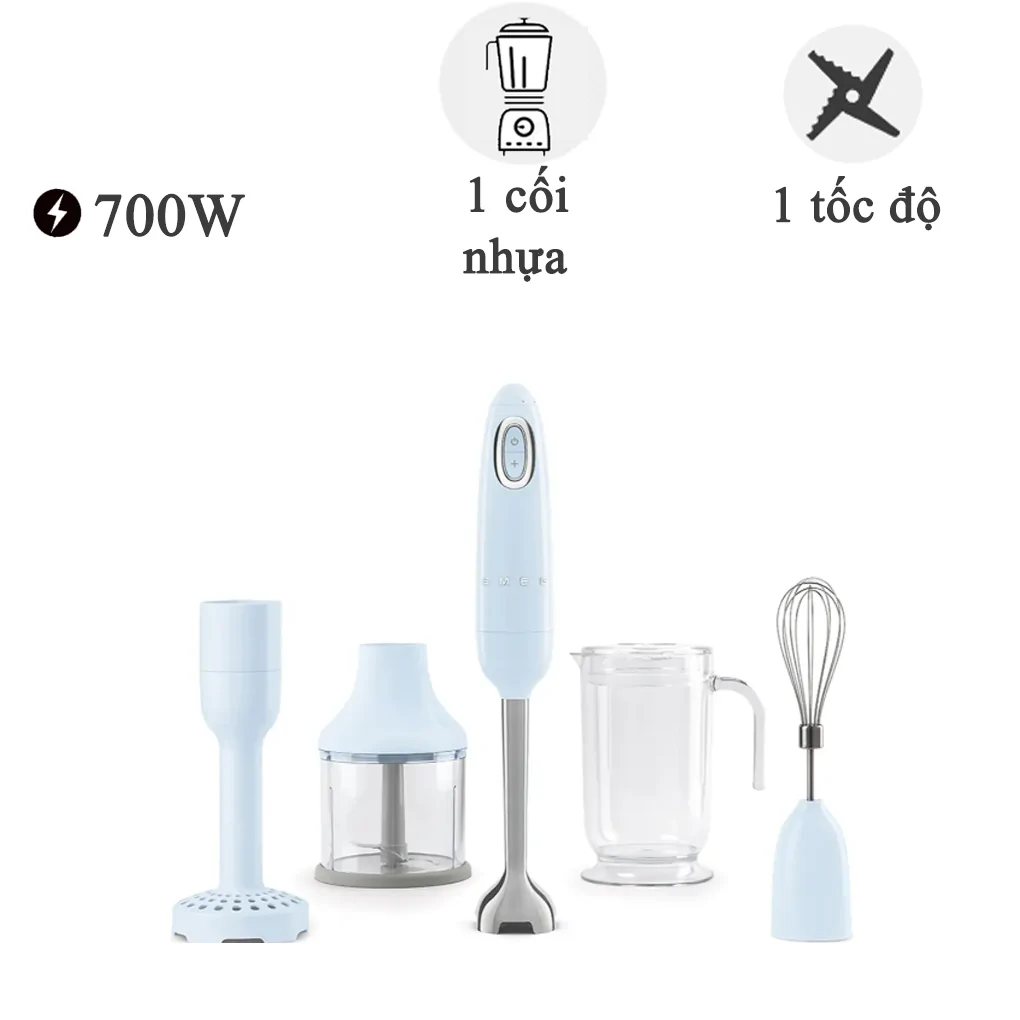 Máy xay cầm tay Smeg HBF02PBEU 700W