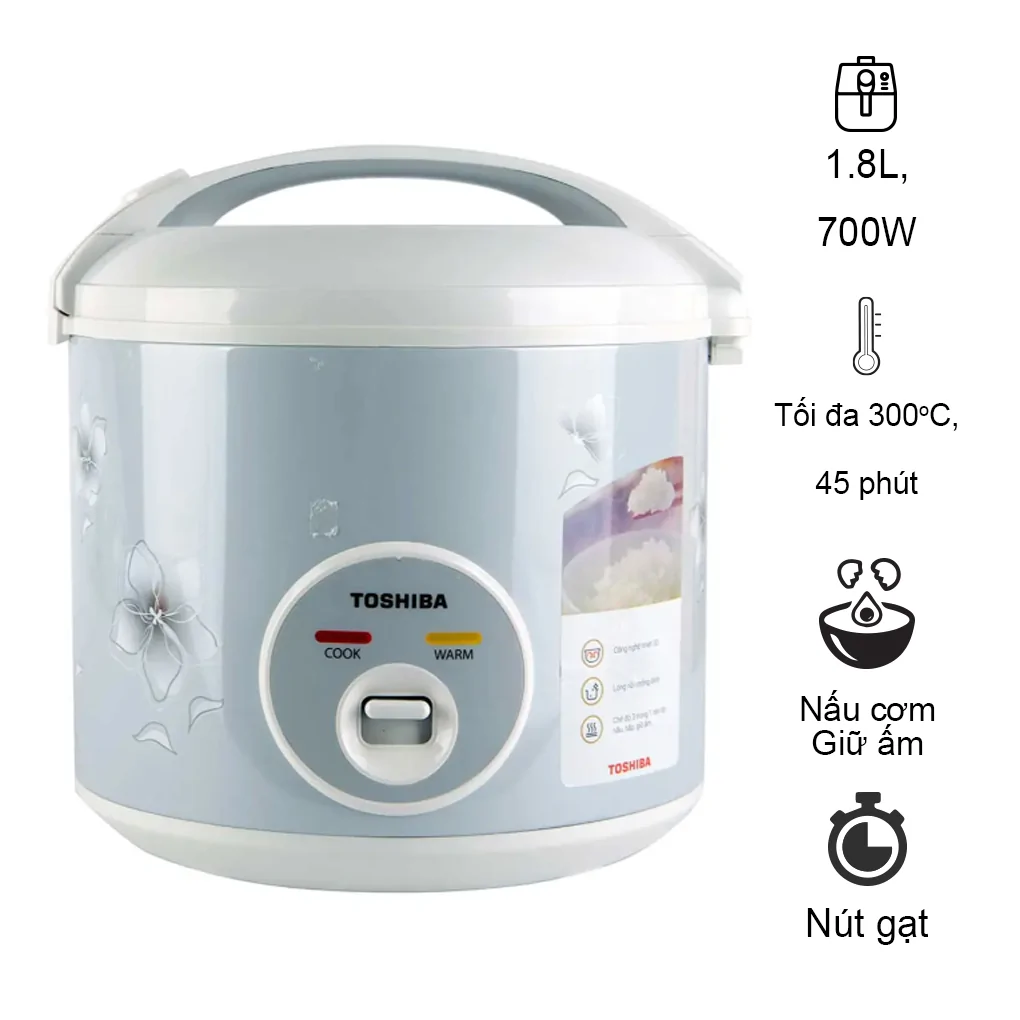 Nồi Cơm Điện Toshiba RC-18JFM2(H)VN 1.8 lít