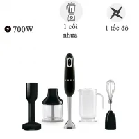 Máy xay cầm tay Smeg HBF02BLEU, màu đen 700W