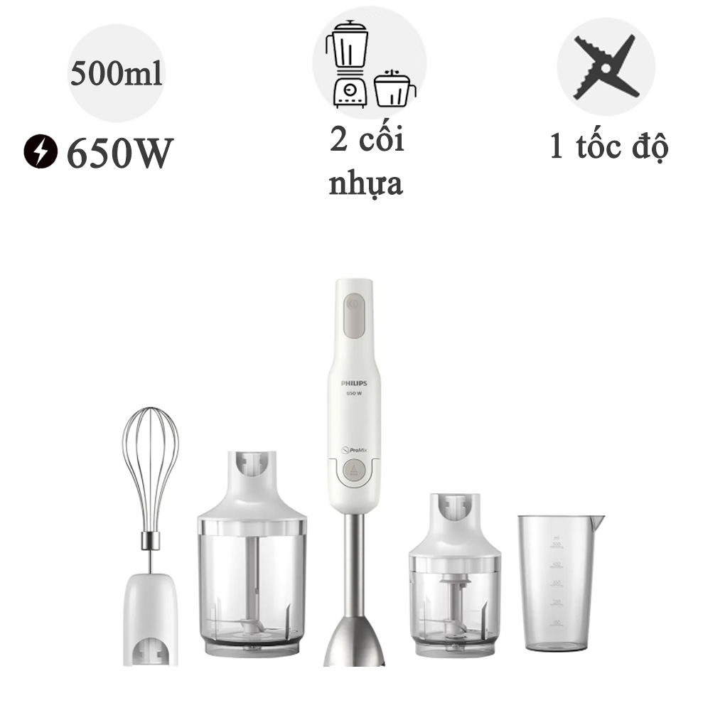 Máy xay sinh tố cầm tay HR2537/00 650W